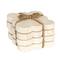 Hello Honey Tuscan Elegance Travertine Coaster Set, 4ct.